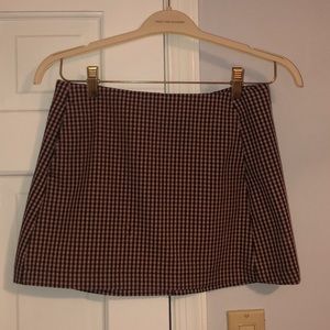 Urban Outfitters Light Pink Plaid Mini (S)